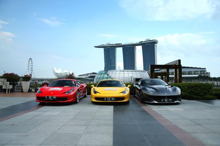 Crystal's Ferrari tour in Singapore