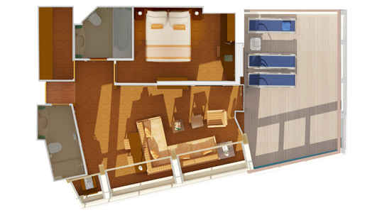 Captain's suite layout