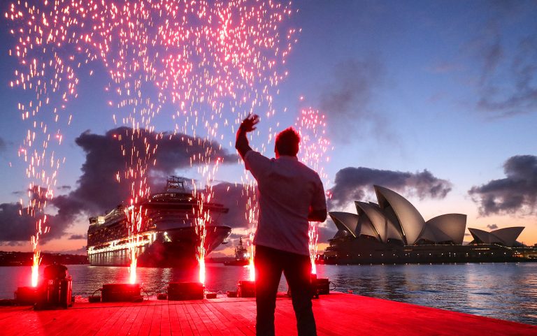 Curtis Stone welcomes Ruby Princess to Sydney