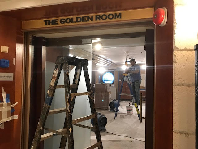 The entrance to the Golden Room