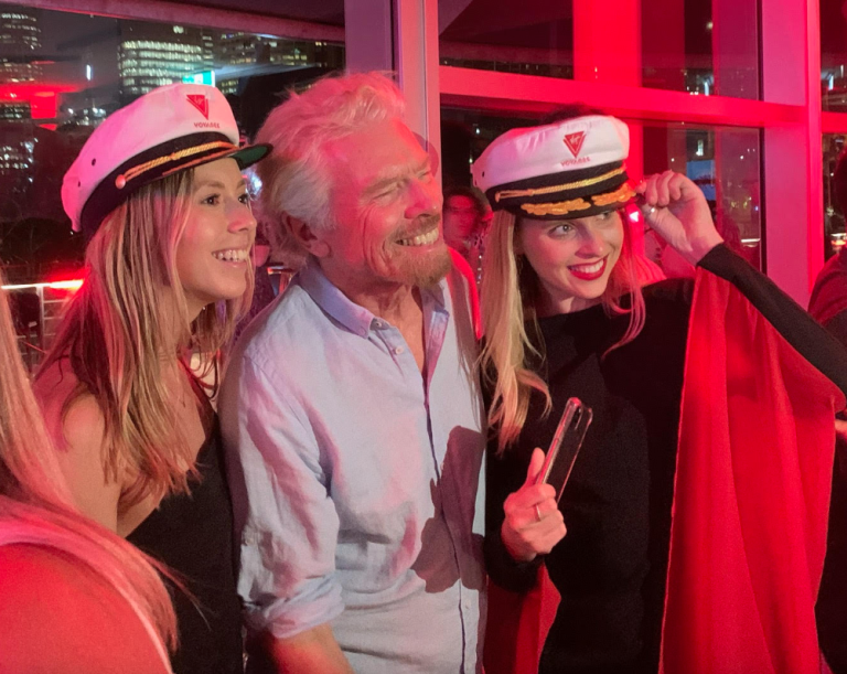 Richard Branson at the Sydney Launch party November 2019