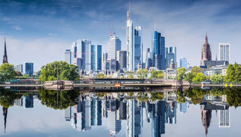 The stunning German city of Frankfurt