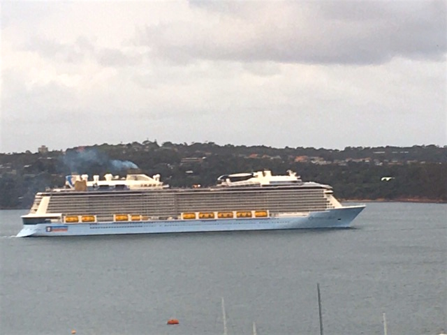 Ovation of the Seas leaves Sydney