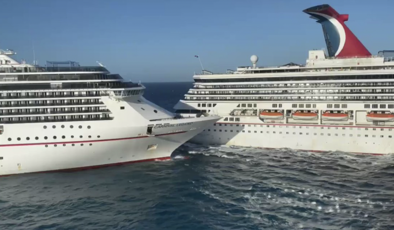 Amazing Video As Two Carnival Cruise Ships Collide Cruise Passenger 