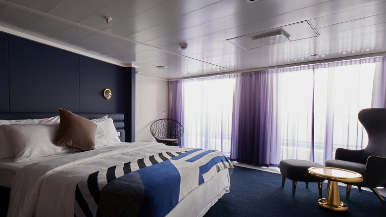 A suite onboard the Scarlet Lady