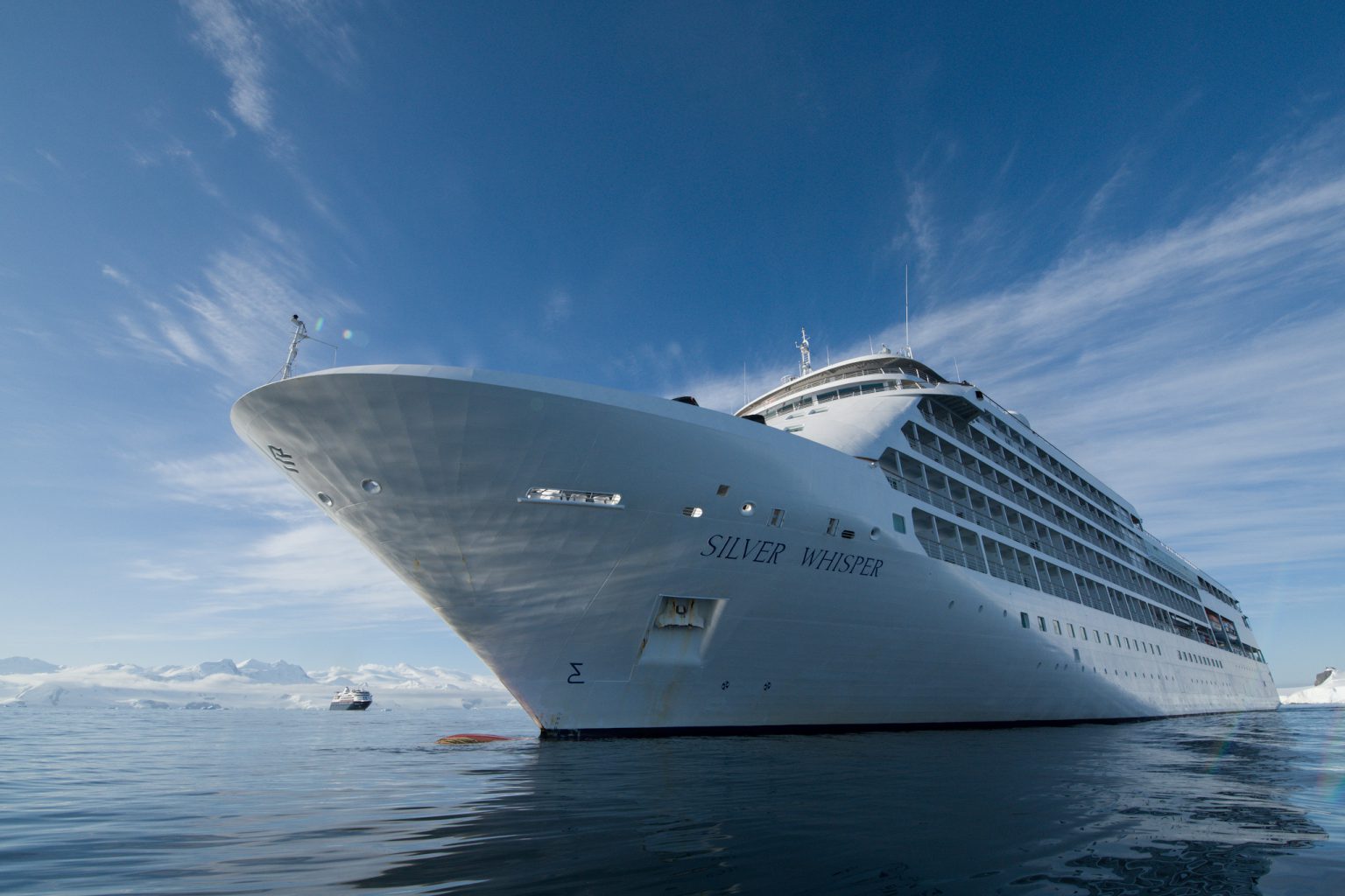 Magic moment as two Silversea ships meet in Antarctica Cruise Passenger