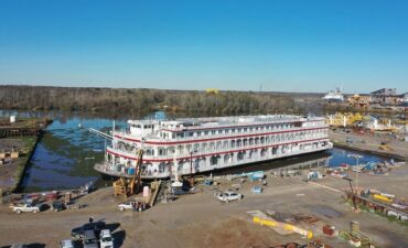 Cruise Ship in Repair dock