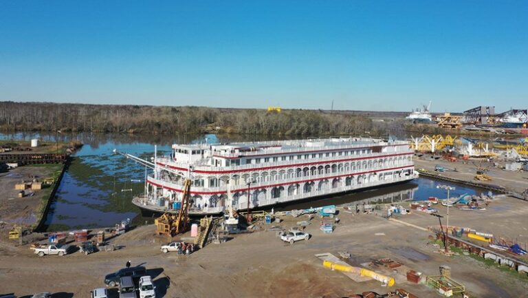 Cruise Ship in Repair dock