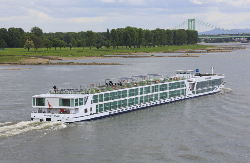 Cruise ship in Scenic River