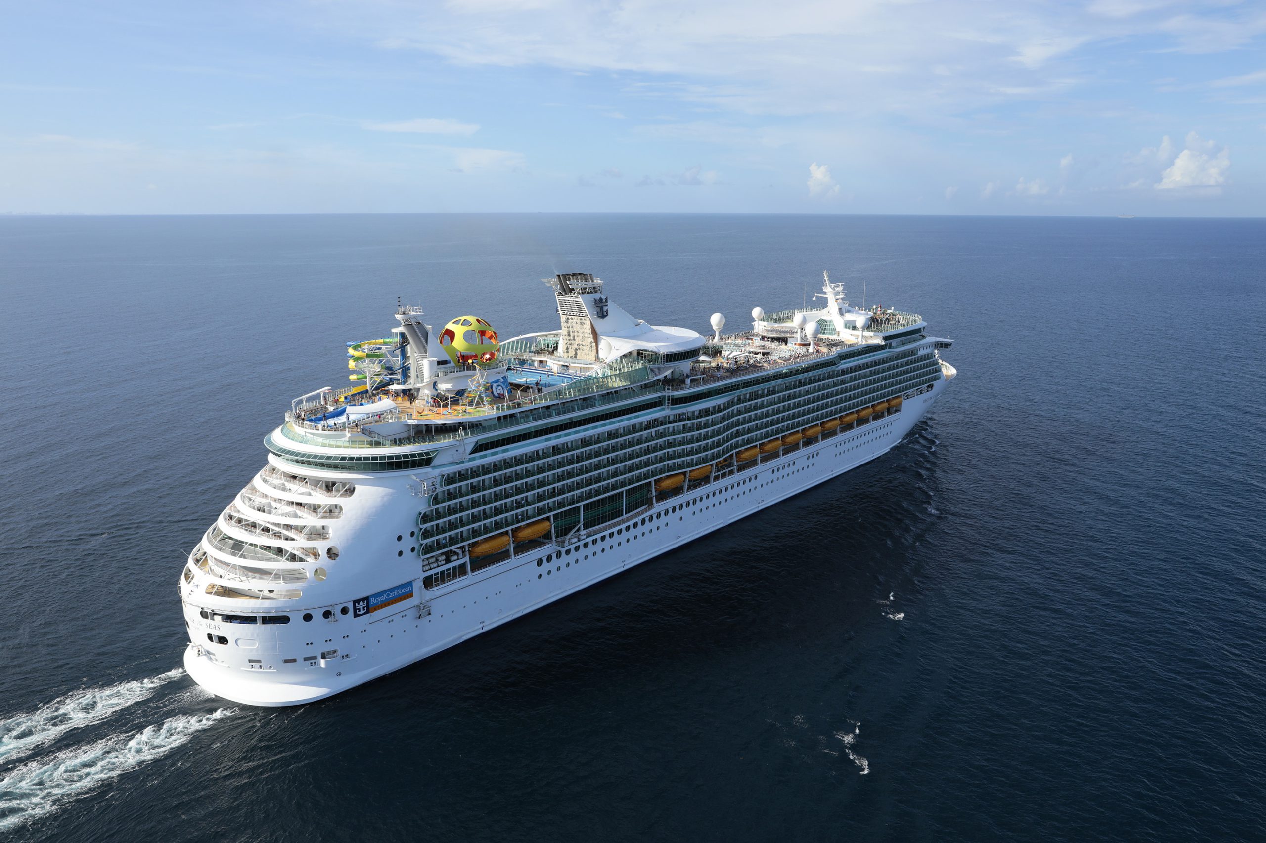 A Royal Caribbean ship heading for the Caribbean