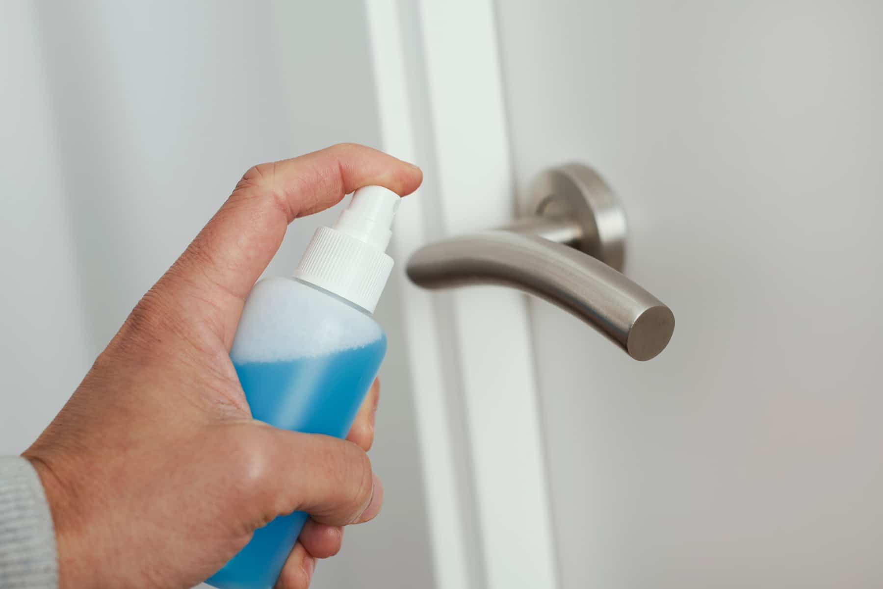 disinfect cruise door handle