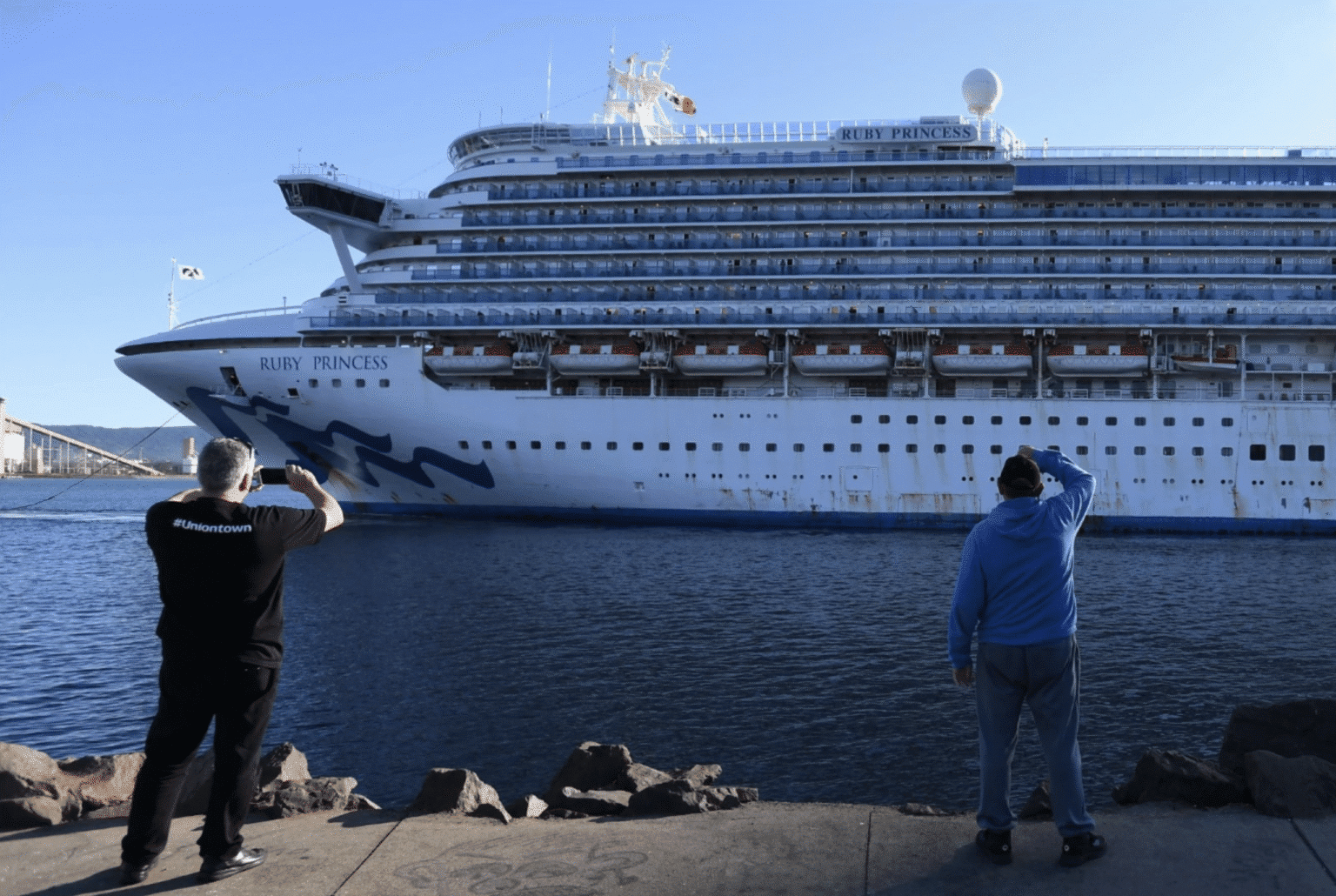 Some Ruby Princess crew members fly to their homes today