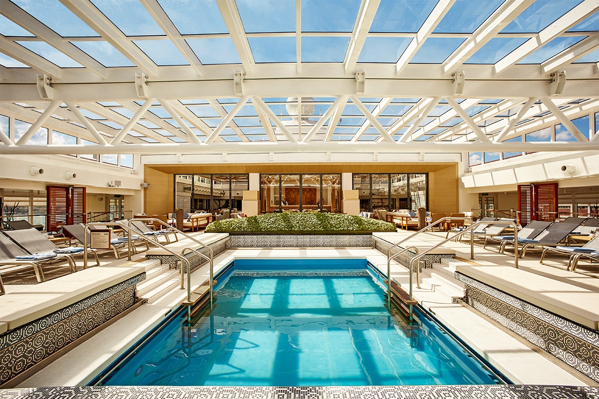 Viking's main pool by day