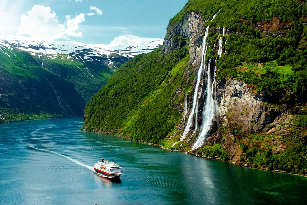Hurtigruten in the Norwegian fjords