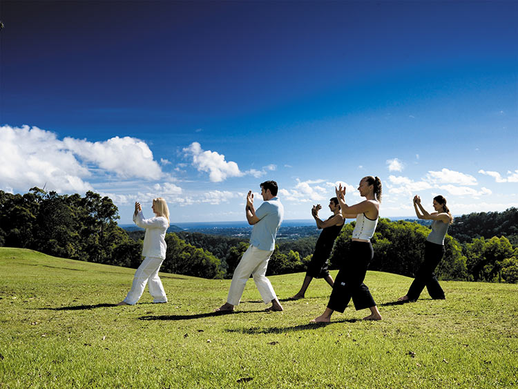 A weekend detox at Gwinganna Lifestyle Retreat, Gwinganna Tai Chi view