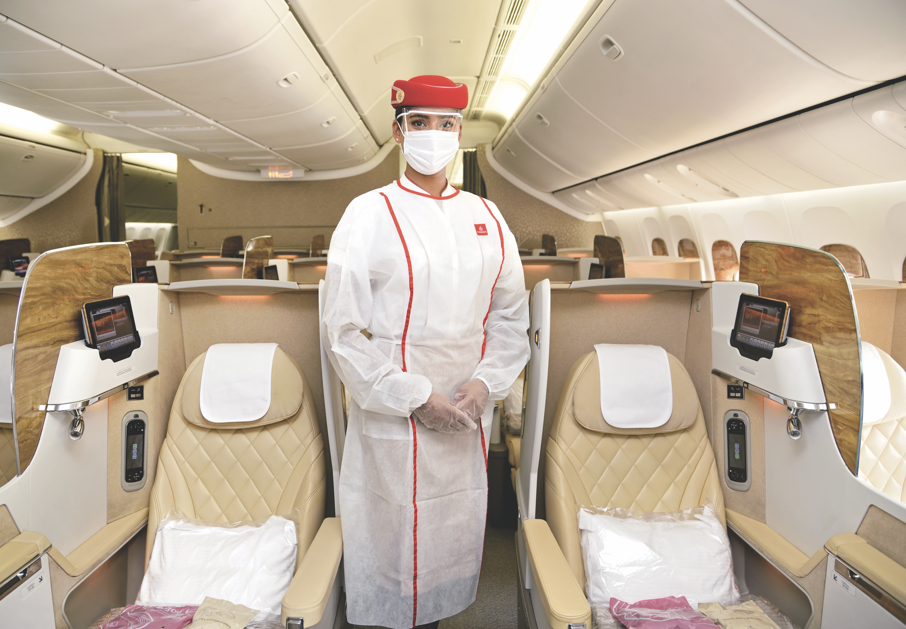 Onboard Emirates during Covid