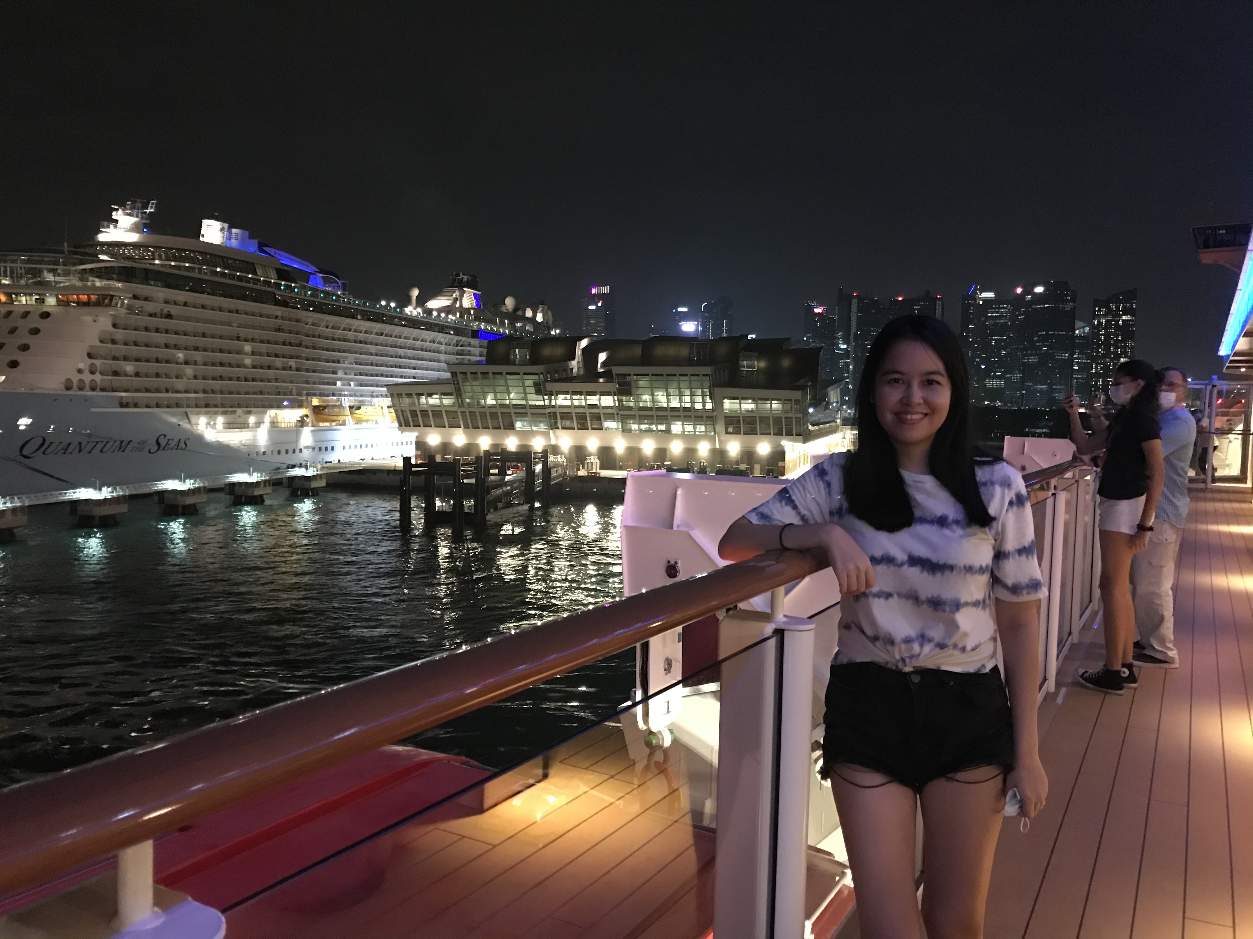Rebecca onboard the World Dream