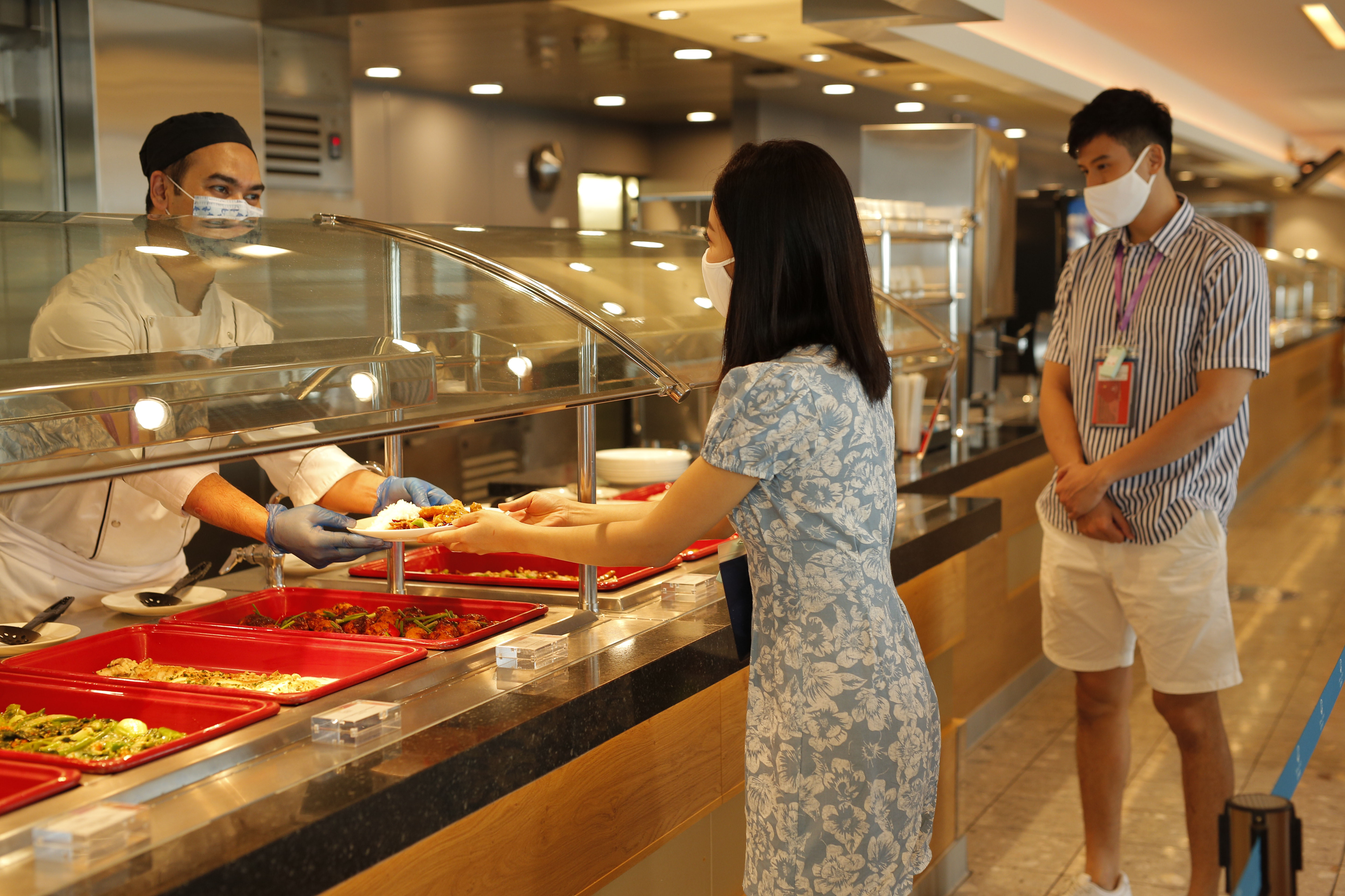 The buffet onboard the World Dream