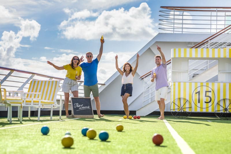 P&O lawn bowls