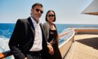 A couple onboard Crystal Cruises