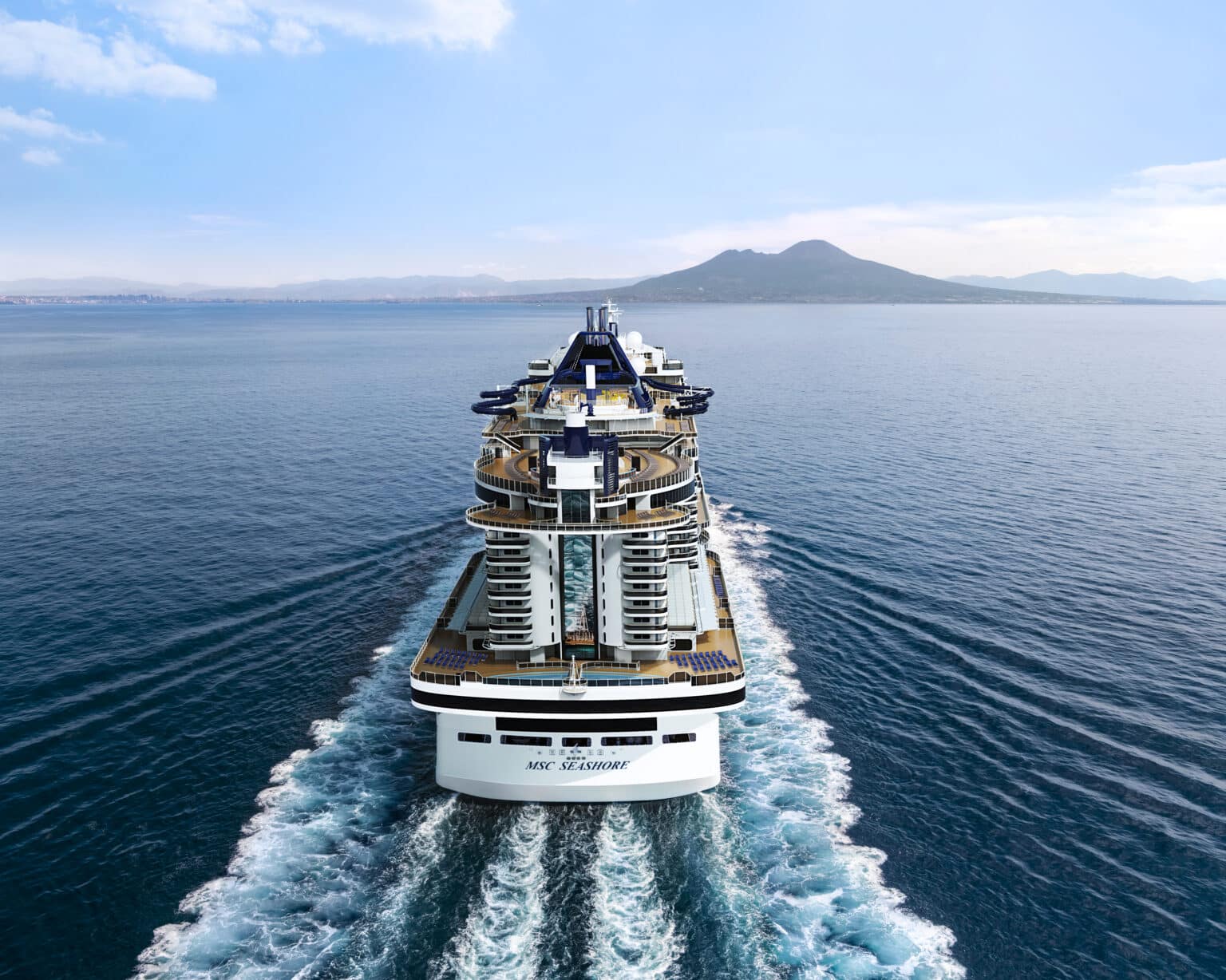 Inside the new MSC Seashore, designed for the outdoor cruiser