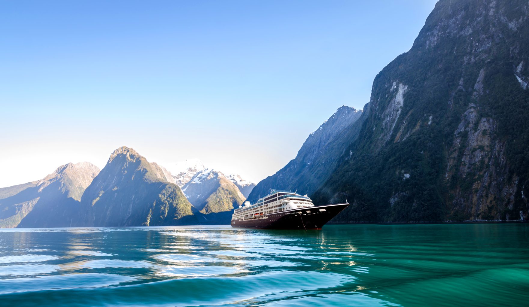 Port Authorities in New Zealand require biosecurity measures before sailing to Milford Sound. 