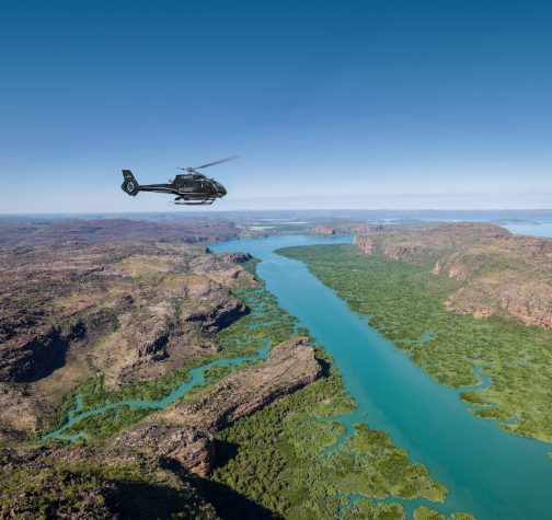 Scenic Eclipse helicopter Kimberley