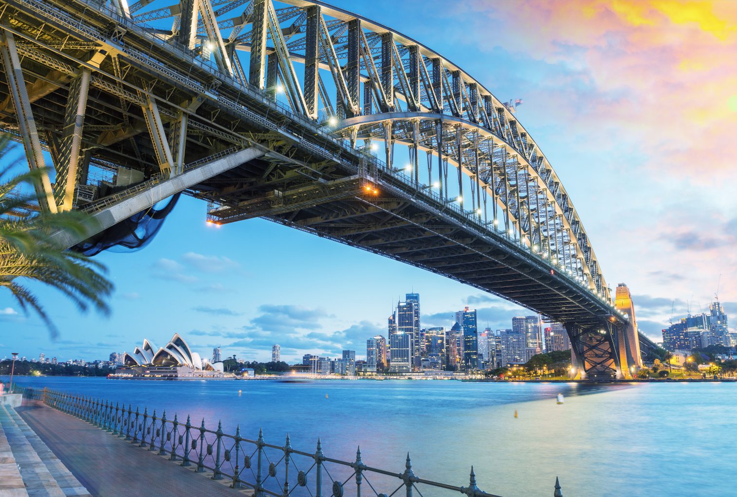 The iconic Sydney Harbour Bridge serves as one of Sydney's  most popular landmarks and tourist attractions. 