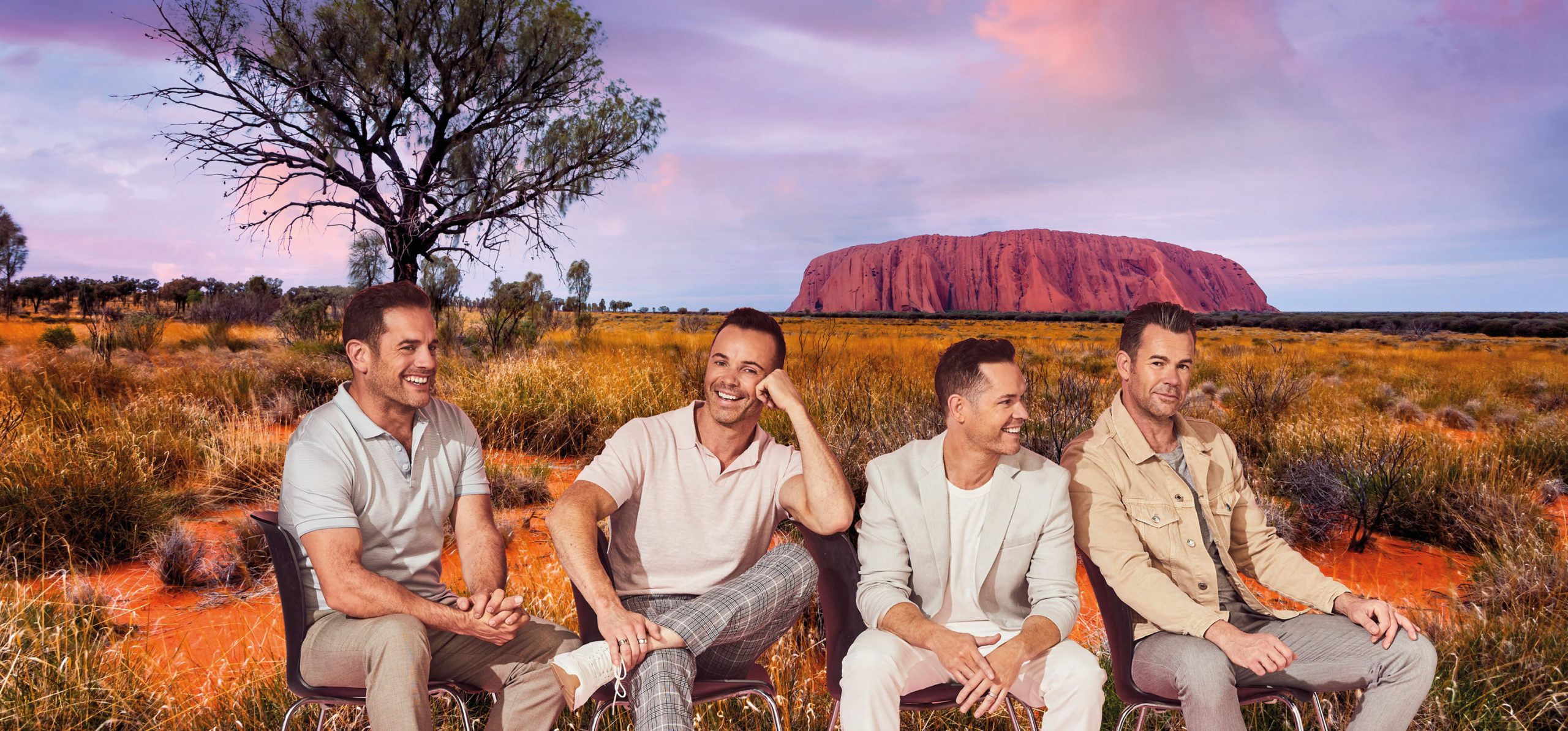 Watch Human Nature sing your favourite hits in the magical setting of Uluru