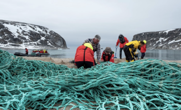 The Arctic Circle cruise where shore excursions include beach clean up