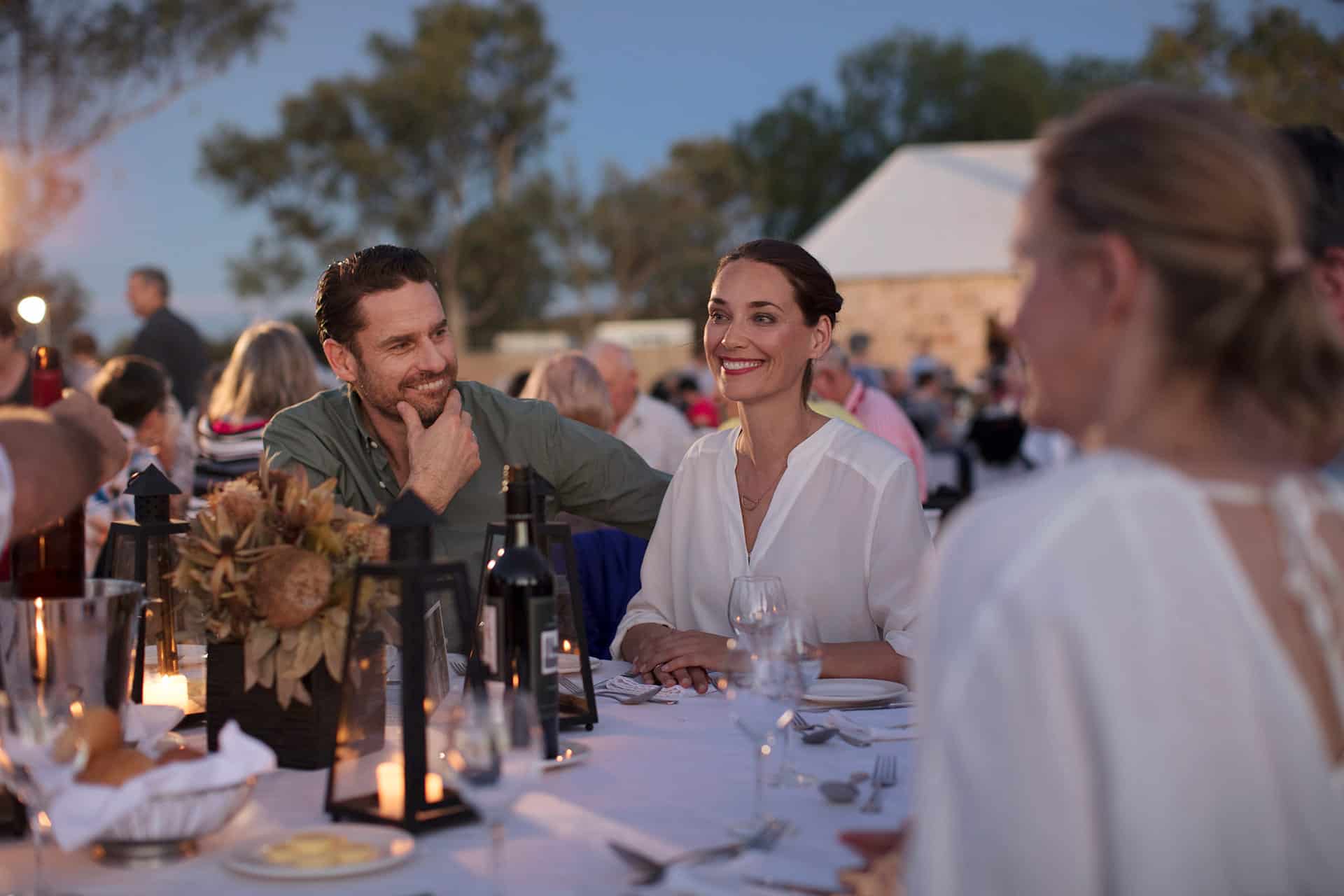 GSR Ghan Expedition Telegraph Station Dinner People Food Drink