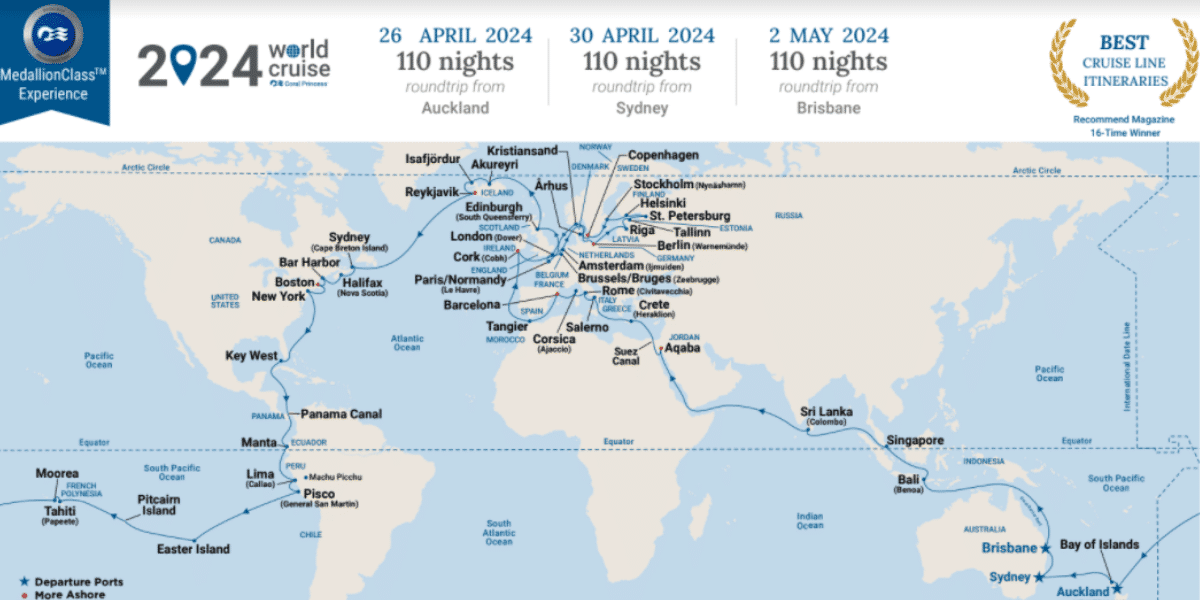 coral princess 2 map