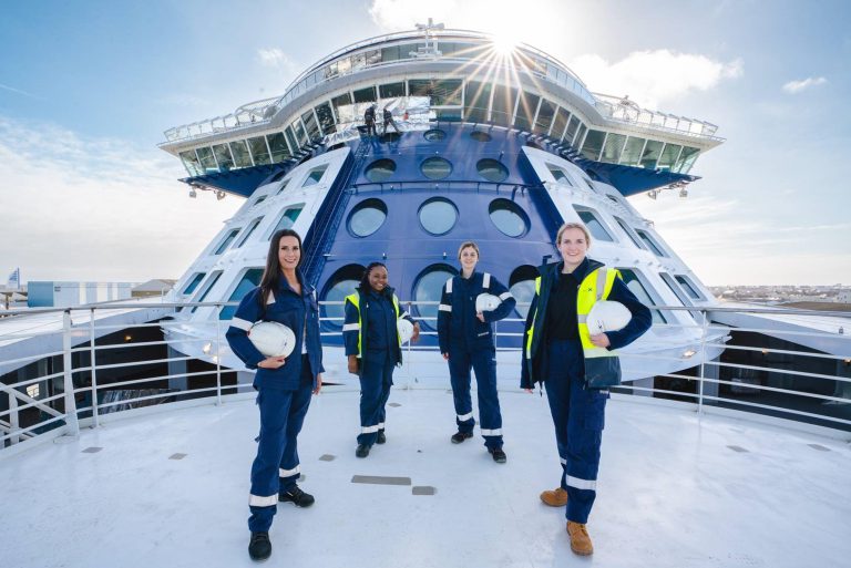 Celebrity Cruises leads International Women's Day with a female led bridge brigade