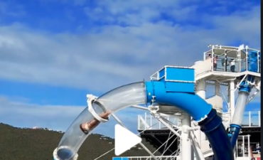 I screamed just watching this video" - woman gets stuck in water slide