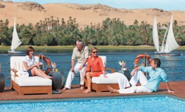 Sundeck Pool in a River Cruise Ship