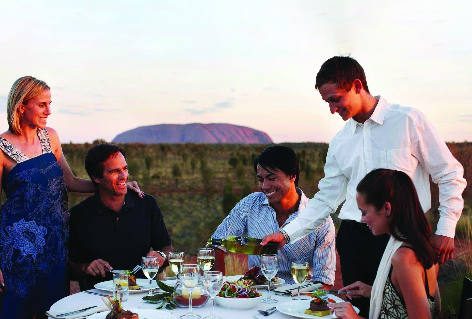 Sounds of Silence dining experience Uluru Kata Tjuta National Park NT Cedit Tourism Australia