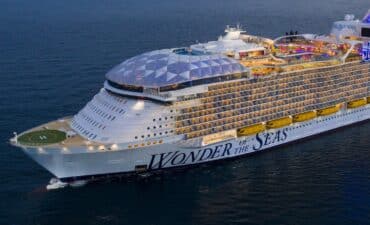 wonder of the seas aerial Wonder of the Seas from the air