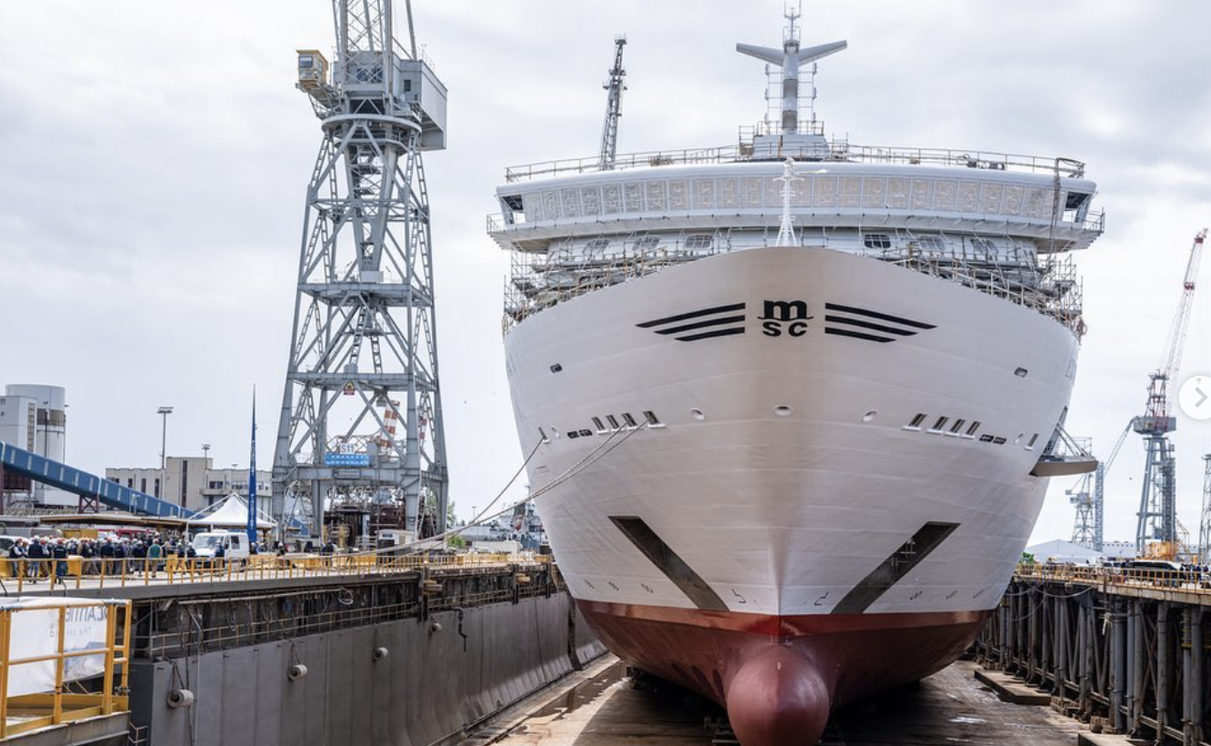 uxurious EXPLORA I floats out of Fincantieri