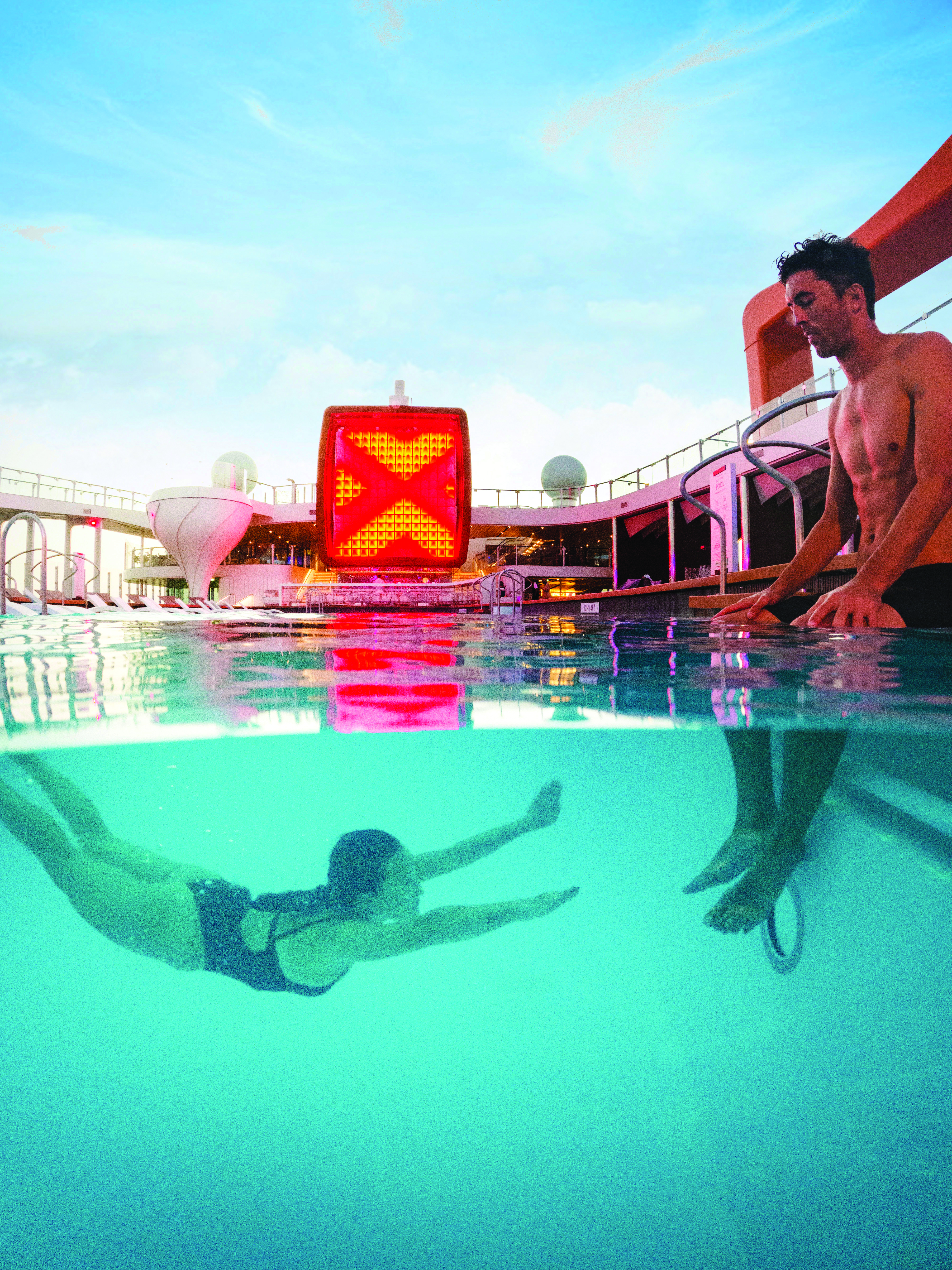 One of the infinity pool of Celebrity Cruises
