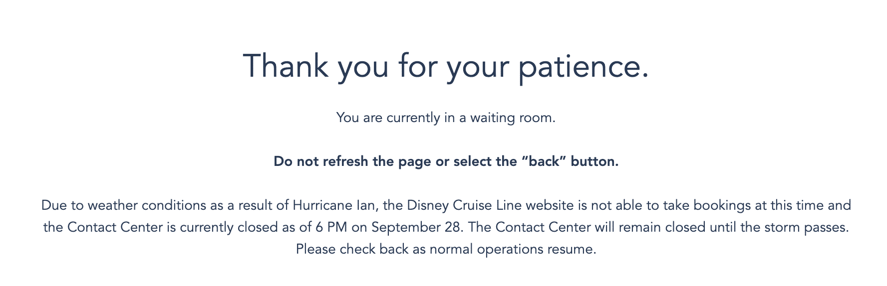 hurricane ian disney