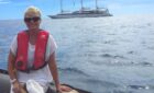 Sarina Bratton at sea