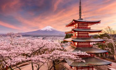 Cruise to Japan for the amazing cherry blossom season and Mount Fuji from $353pp per night.