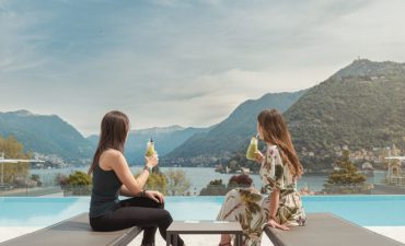 Rooftop Pool Bar at Hilton Lake Como