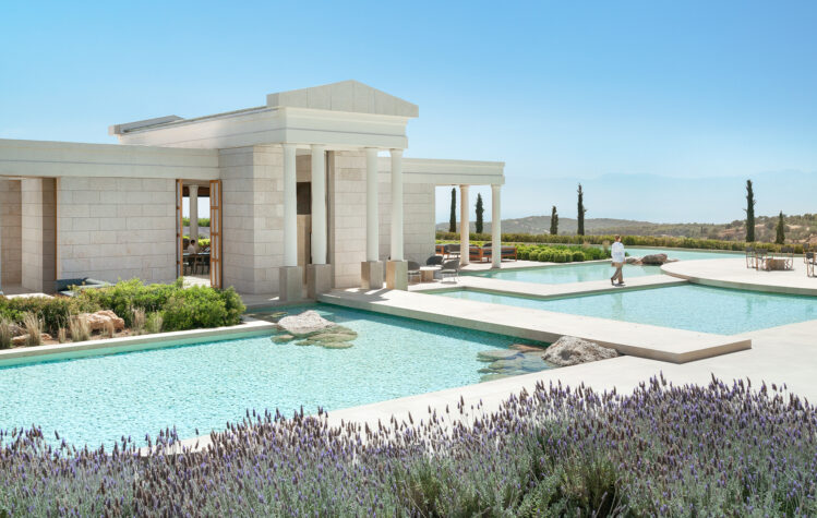 The lush surounds of Amanzoe