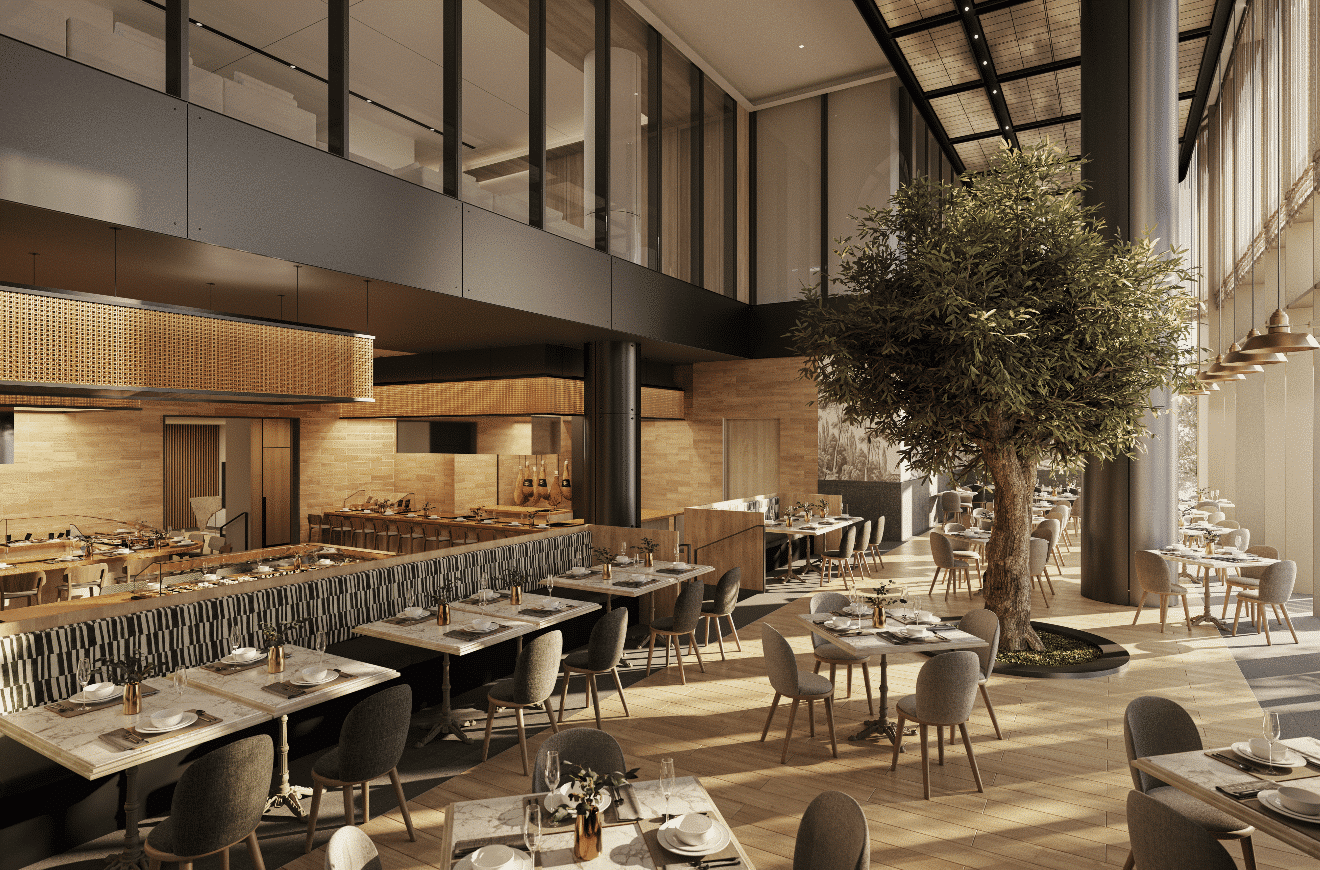 The stunning dining venue in Janu