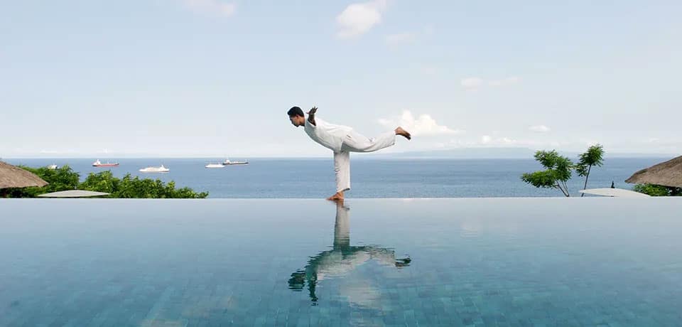 The wellness program at Amankila designed for cultural immersion