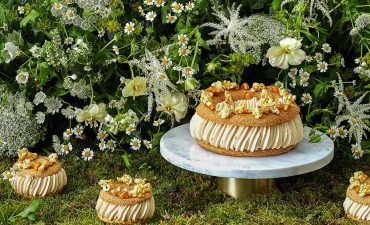 The Dorchesters Cake and Flowers