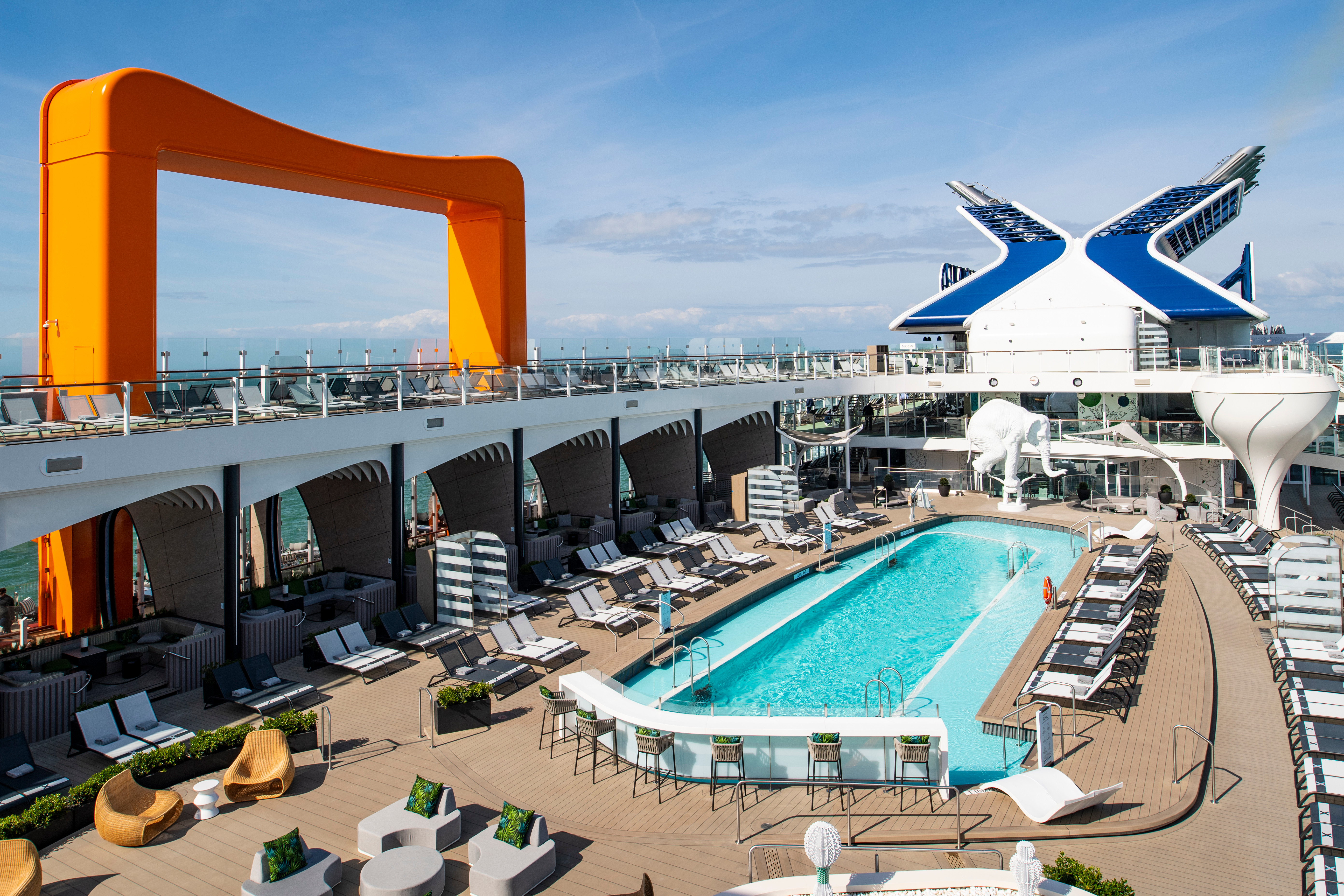 The Resort Deck on the Celebrity Edge Series ship
