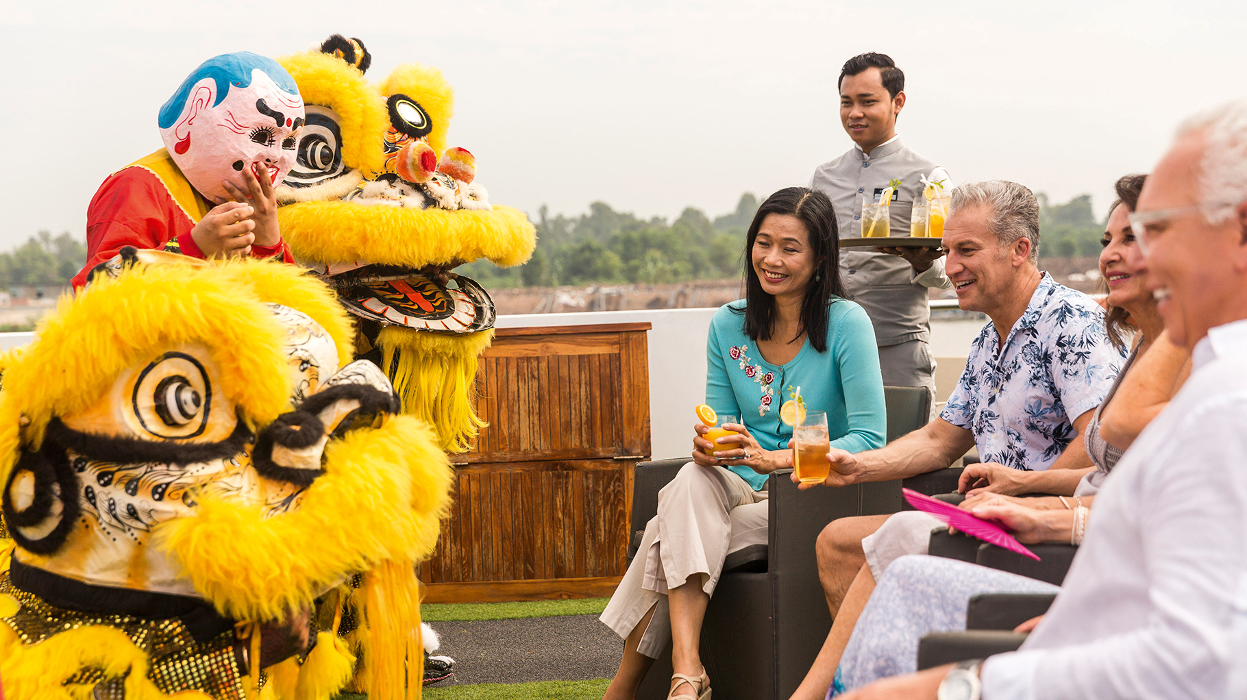 On the Mekong, Scenic bring local entertainment onboard the ship