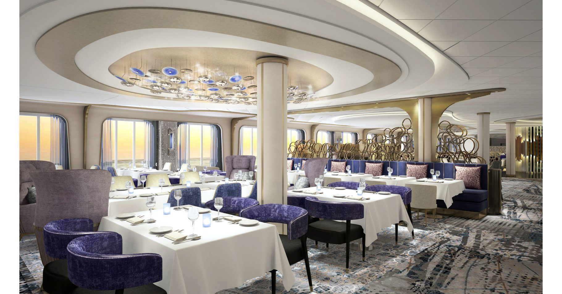 Celebrity Ascent will feature a redesigned Cosmopolitan restaurant inspired by the culture of champagne